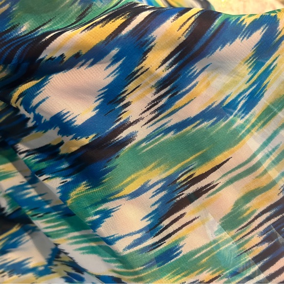 Women’s Apt 9 Dress Medium Blue green Yellow - Picture 8 of 11